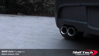 BMW Série 1 120d  stage 1  Milltek Exhaust Sound  ShifTech Engineering [upl. by Ykcin230]