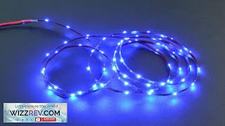 5V Flexible LED Strip 60 LEDs Blue Review [upl. by Mayrim]