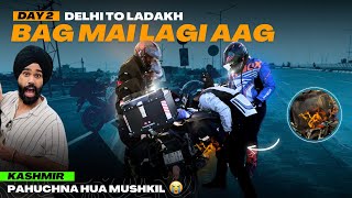 Splendor leke Kashmir pahuchna ho gya Mushkil 😭 Side Bag mai aag lag gayi 😰 kapde jal gye sare Ep02 [upl. by Mccully]