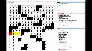 Los Angeles Times LAT Crossword Puzzle 07232024 [upl. by Asaret]