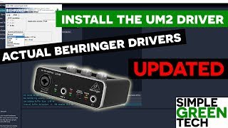 Behringer UM2 Setup Driver on Windows 10 UPDATED [upl. by Suirada30]