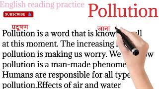 393Pollutionenglish reading paragraphEnglish reading practice Englishreadingpractice [upl. by Thurston248]