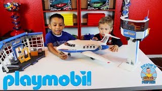 PLAYMOBIL AIRPORT and AIRPLANE UNBOXING [upl. by Dafna]