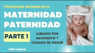 Prestación por nacimiento y cuidado de menor TRLSS  Maternidad y Paternidad [upl. by Shaya841]