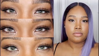 MY COLORED CONTACTS  Solotica Hidrocor Mel Ocre amp Ambar Comparison  Kayla Jay [upl. by Andersen]