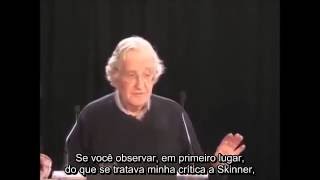 Noam Chomsky a respeito de sua querela com B F Skinner [upl. by Gilson]