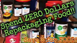 Spend ZERO Dollars Repackaging FoodSave Your  for MORE FOOD prepperpantry foodsecurity prep [upl. by Samoht310]