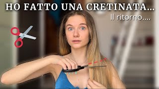 Taglio i capelli da sola…a caschetto🫣✂️🥹 [upl. by Atiuqat]