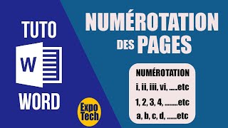 Comment insérer des numéros de pages différents dans un document Word [upl. by Amis764]