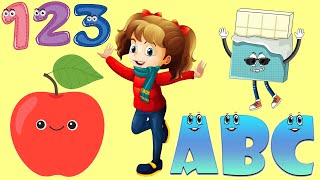 Learn ABC Phonics Numbers Preschool Learning Videos For 3 Year Old  kidsvideos [upl. by Akinej35]