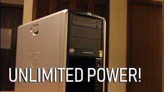 8 Cores of RAW POWER  The HP xw8400 Workstation [upl. by Ganiats]