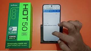 how to play radio without earphone in infinix hot 50 radio chalu Karen bina earphone [upl. by Rebeka]