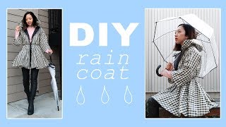 DIY Light Raincoat  Made from Scratch [upl. by Colis688]