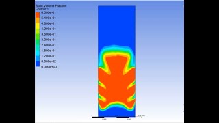 Eulerian Granular two phase model simulation with ansys fluent [upl. by Dannel602]