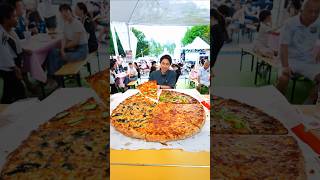 32 Inch Sourdough Pizza Challenge This ones brutal 🫠 foodchallenge [upl. by Berky]