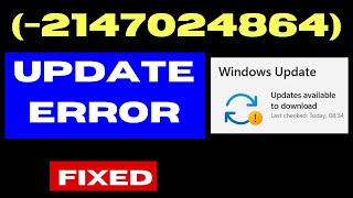 2147024864 Update Error Code on Windows 11  10 Fixed [upl. by Susi]