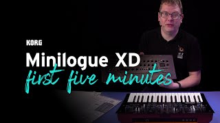 Get started with the Korg Minilogue XD  your first five minutes [upl. by Ailuig]