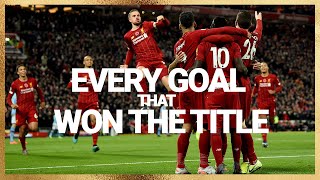 Every goal that secured the Premier League title  70 Liverpool strikes 201920 [upl. by Ruphina]