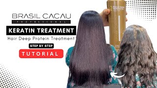 StepByStep Brasil Cacau Keratin Treatment Method  Hair Protein Treatment Explained [upl. by Kolk]