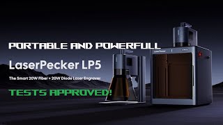 LaserPecker 5 the Dual 20w FIBER  20w DIODE laser engraver is HOT [upl. by Anatsirhc]