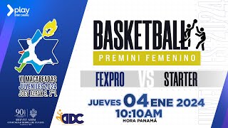 Macabeadas Juveniles 2024 Basketball PreMini Femenino Fexpro vs Starter 04 Ene 24 [upl. by Ais542]