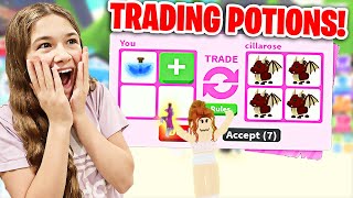 Trading FLY and RIDE POTIONS ONLY in Adopt ME Roblox  JKrew Gaming [upl. by Satterfield]