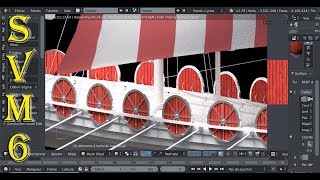 Texturage du LangskipT Bateau Viking Tutoriel N°2 Français SVM6 Les Boucliers [upl. by Jozef]