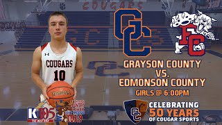 Grayson County Cougar Basketball vs Edmonson County [upl. by Hummel]