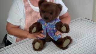 How to Make a Jointed Fur Teddy Bear  Part 14 Final Steps [upl. by Lizzie817]