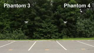 DJI Phantom 3 vs Phantom 4 Hover Stability Test [upl. by Perkin617]