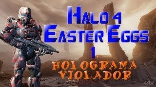 Halo 4 Easter Eggs Y Glitches  Halo 4 Easter Eggs 1  Holograma Violador [upl. by Nerak222]