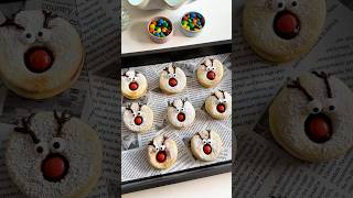 Reindeer cookies christmas christmasfood christmassnacks cookies christmascookies holidays [upl. by Moody]