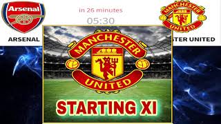 Arsenal vs Manchester United lineups and score details 21 2024 friendly match [upl. by Anorahs]