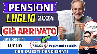 PENSIONI ➡ CEDOLINO LUGLIO IN ANTEPRIMA 📊 IMPORTI GIÀ ARRIVATI ad alcuni e 14ESIMA INPS INVALIDITà [upl. by Lorry790]