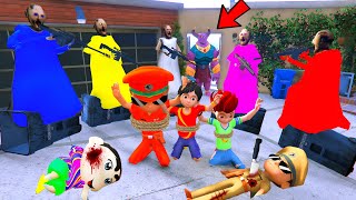 Granny Did 1000 Bomb Attacked Prank On Little Singham Shinchan in Gta 5  Little Singham Cartoon [upl. by Adnarahs]