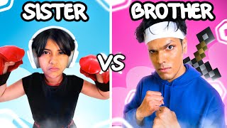 Brother Vs Sister Roblox Challenge [upl. by Nnahtebazile718]