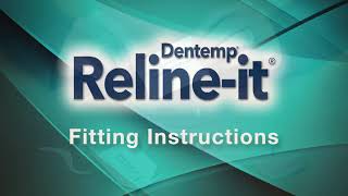 Dentemp Relineit Instructions for Relining Dentures [upl. by Hyacinthie]