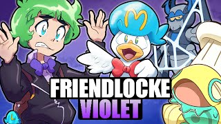 Nuzlocke BUT my friends control the Pokémon Pokémon Friendlocke VIOLET Marathon [upl. by Dnamron703]