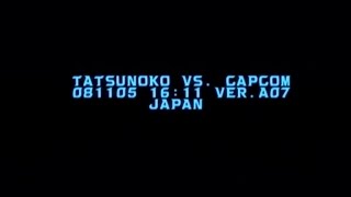 Tatsunoko VS CAPCOM Arcade Version Configuration Menu [upl. by Atikat]