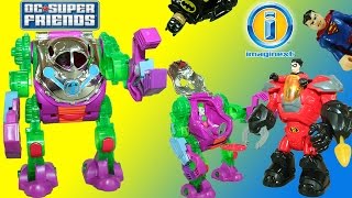 Imaginext The Joker Suit Robot Battle with Gotham City Robin Robot Suit [upl. by Aiyekal]