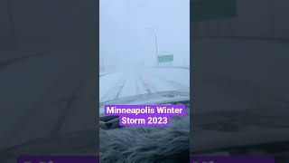 Minneapolis Winter Storm 2023 minnesota [upl. by Godewyn]