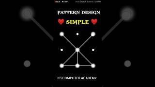 Pattern lock Design shortvideo viralvideo youtubesearch [upl. by Norihs]