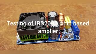 Amp test  IRS2092 chip based class D 500W amplifier [upl. by Heywood]