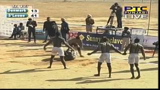 Sierra Leone vs Denmark  Mens  Day 8  Pearls 4th World Cup Kabaddi Punjab 2013 [upl. by Nnayd]