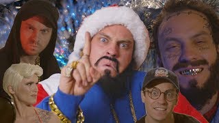 Holiday Impressions Eminem Logic Post Malone DJ Khaled amp Halsey sing Christmas Songs PARODY [upl. by Eedna]