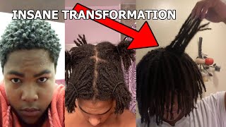 CRAZY 2 Year Semi Freeform Dreadlock Transformation 😲🔥 [upl. by Finer]