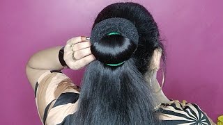 Karva Chauth 👌Easy amp Simple HairstylesBeautiful Hair Style Girl Easy Juda Hairstyles For Long Hair [upl. by Zednanreh]