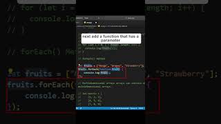 Loop Through Arrays with JavaScripts forEach coding programming javascriptdev javascript [upl. by Aron]