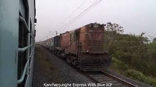 Vintage  3 in 1 Alco WDMs with All Blue ICF Coaches [upl. by Sirrep]