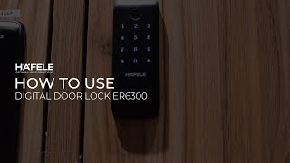 HOW TO USE DIGITAL DOOR LOCK ER6300 [upl. by Ahsiuqram]